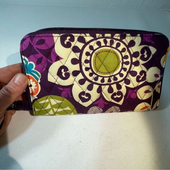 VERA BRADLEY Accordion Wallet PLUM CRAZY - Picture 5 of 5